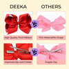 DEEKA 20 PCS Multicolored 4 Handmade Grosgrain Ribbon Hair Bow Alligator Clips Hair Accessories for Little Girls