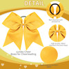 CN Girls Cheer Bow with Ponytail Holder for Cheerleading Girl 7inch 10pcs Purple Large Hair Bow