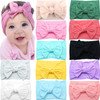 CLLOT Super Stretchy Soft Knot Headbands with Hair Bows Head Wrap Hair Accessories For Newborn Baby Girls Infant Toddler