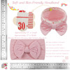 CLLOT Super Stretchy Soft Knot Headbands with Hair Bows Head Wrap Hair Accessories For Newborn Baby Girls Infant Toddler