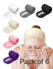 EUICAE Spa Headband Nonslip Stretchable Washable Makeup Headband for Face Wash Facial Treatment Sport Fits All White Mix