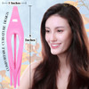 RC ROCHE ORNAMENT 6 Pcs Womens Thin Curved Eyelet Side Slide No Slip Hair Clip Comfortable French Concord Duck Bill Pin