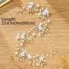 Unicra Silver Flower Bridal Headpiece Prom Wedding Hair Accessories Hair Vine for Brides and Women Silver