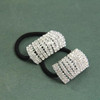 Xiwstar 3Pcs Elegant Hair Scrunchies Elastic Rhinestone Hair Ties Bands Headband for Women Girls Ponytail Holder