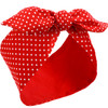 Hicarer Red Polka Dot Headband Cute Bow Bandana Vintage Headband Retro 50s Hair Accessories Hair Headwrap with Wire Hall