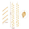 WILLBOND 2 Pcs Greek Goddess Accessories Wedding Headband Gold Leaf Bridal Headpiece Vine Hair Chains for Bridesmaid Flo