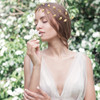 WILLBOND 2 Pcs Greek Goddess Accessories Wedding Headband Gold Leaf Bridal Headpiece Vine Hair Chains for Bridesmaid Flo
