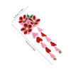 2pcs Womens Girls Kimono Traditional Outfit Wedding Japanese Asian Yukata Hair Tie Flower Floral Fan Barrette Clip PinkR