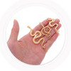 3pcs Snake Hair Clips Vintage Metal Hair Pins Decorative Hair Barrettes Snake Hair Accessories for Women and Girls Gold