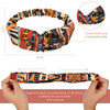 Syhood 6 Pieces African Headbands Boho Print Head Wraps Twist Knot Elastic Hair Bands Criss Cross Headband Workout Yoga