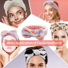 Ondder Spa Terry Cloth Headbands 6 Pcs Fuzzy Skincare Head Bands for Face Washing Makeup Removal and Skin Care Cute Bow