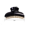 2PCS 35inch Large Hair Clips Acrylic Nonslip Durable Large Clips Strong Hold Banana Large Hair Claw Clips for Girls Wome