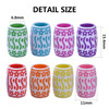 BronaGrand 100pcs Mixed Colors Resin Cylindrical Dreadlocks Beads Hair Tube Beads Loose Beads for Hair Braiding Decorati