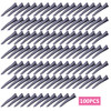 100pcs 45mm Black Alligator Hair Clips Metal Duckbill Hairpins Professional Nonslip Single Prong Curl Clips Teeth Bows H