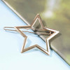 Yheakne Vintage Star Hair Clip Barrette Gold Hair Barrette Pin Metal Hair Clamp Half Bun Holder Clips Decorative Hair Ac