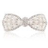 E EMZHOLE Elegant Hair Barrettes Rhinestone Pearl Bow Hairpin Jewelry Crystal Headdress Diamond Hairpin Hair Accessories