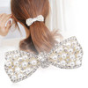E EMZHOLE Elegant Hair Barrettes Rhinestone Pearl Bow Hairpin Jewelry Crystal Headdress Diamond Hairpin Hair Accessories