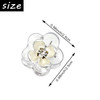 25 PCS Mini Flower Hair Claw Clips Clear Cute Hair Clamps Rhinestone Hair Barrettes Hair Accessories for Women and Toddl
