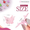 JASVERLIN Glitter Mini Butterfly Hair Claw Clips Sparkly Colorful Hair Accessories for Girls and Women 90s Y2K Cute Smal