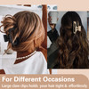Square Claw Clips Hair Claw Clips for Women Girls 41 Large Nonslip Hair ClipsRectangular Hair Clips Acrylic Banana Jaw C