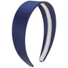 Wecoe Navy Blue Headband 16 Inch Wide Silk Satin Headband Women Non Slip Fashion Plain Head Band Solid Hair Band DIY Hol
