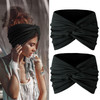 Tobeffect Wide Headbands for Women 7 Extra Large Turban Headband Boho Cloth Hairband Twisted Knot Hair Accessories 2 Pac