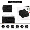 Tobeffect Wide Headbands for Women 7 Extra Large Turban Headband Boho Cloth Hairband Twisted Knot Hair Accessories 2 Pac