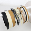 AKTVSHOW Non Slip Plastic Headbands for Women 9 PCS Thin Headband with Teeth Effortless Hair Bands for Womens Hair Fashi