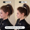 mdgfge Metal Hair Claw Clips Small Shark Hair Barrettes Ponytail Buckle Hair Clip Nonslip High Ponytail Holder Decorativ