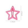SUBANG 30 Pieces Pink Star Hair Clips Color Cute Metal Hair Barrettes Toddler No Slip Hair Clip Hair Accessories for Wom