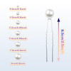 ELANE 36 Pcs Pearl Hair Pins and Bridal Accessories with Pearl Bobby Pins for Wedding Hairstyles Silver