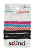 Scunci Everyday and Active Strand Elastics Assorted Colors 6Pcs per Pack 1Pack