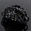 Fodattm Women Fashion Large Fancy Rhinestones Hair Claw Clips Hair Clamp Hairpins Lady Crystal Jaw Clip Updo Grip Bath A