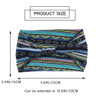 GORTIN Boho Headbands Stretch Wide Hair Bands Black Elastic Yoga Sweatband Knoted Turban Headband Cloth Twist Head Wraps