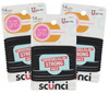 Scunci Black Gel Elastics NoSlip Grip Strong HoldPonytailers 14 Pcs per Pack 3Pack