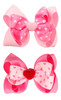 Valentines Day Hair Clips Hair Bow for Women Hair Accessories TSFJ10 4 Pink Heart Set