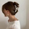 Formery 4PCS Pearl Hair Claw Clips Acrylic Fancy Hair Clips Thick Hair Barrette Jaw Clamp Curly Hair Accessories for Wom