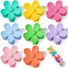 Flower Hair Claw Clips Flower Hair Clips 8PCS Cute Hair Clip Matte Hair Clips Big Claw Clip Strong Hold Jaw Daisy Clip B