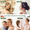 Lurrose Christmas Snowflake Hair Clips 8Pcs Snowflake Hair Barrettes Gold Shiny Bobby Pins Xmas Hair Styling Tools for C