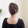 Iaceble Minimalist Metal Hair Clip Barrette Large Long Alligator Hair Clips Pin Boho Gold Hair Barrettes S Shape Hair Cl