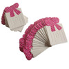 Lovely Bowknot Hair Clip Display Cards Rectangle Hair Bows Paper Cardboard for DIY Craft Hair Barrettes Accessories Disp