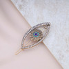 Iaceble Vintage Evil Eye Hair Clips Pin Crystal Eye Hair Barrette Gold Cz Turkish Eye Hairpins Clips Lucky Evil Eye Side