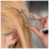 Iaceble Mini Silver Metal Hair Clip with Bow Alloy Hair Barrette Bowknot Hair Claw Clip for Women Versatile Occasions Fa
