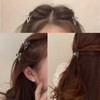 Iaceble Mini Silver Metal Hair Clip with Bow Alloy Hair Barrette Bowknot Hair Claw Clip for Women Versatile Occasions Fa