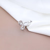 Iaceble Mini Silver Metal Hair Clip with Bow Alloy Hair Barrette Bowknot Hair Claw Clip for Women Versatile Occasions Fa