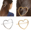 Numblartd 2 Pcs Hollow Smooth Love Heart Hair Pins Clip Fashion Cute AllMatch Hairpin Side Clamp Liu Hai Horse Tail Clip