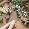Unicra Bride Wedding Crystal Hair Pins Bridal Rhinestone Hair Pieces Wedding Hair Accessories for Women and Girls Pack o