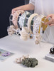 KunGe Clear Headband Holder Multiuse Headband Organizer Acrylic Scrunchie Hair Hoops Display Stand Hairband Rack Holder