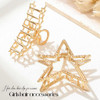 Casdre Star Hair Claw Clips Gold Metal Jaw Clip Medium Hair Clips Hair Clamps Accessories for WomenPack of 2
