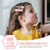 9pcs Hairpin Pink Decor Bangs Hair Clip Hair Accessories for Girls No Slip Snap Barrettes Girl Cartoon Hairpin Zinc Allo